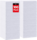 HOMEXCEL White Shop Towels 100 Pack, Reusable Microfiber Towels by HOMEXCEL