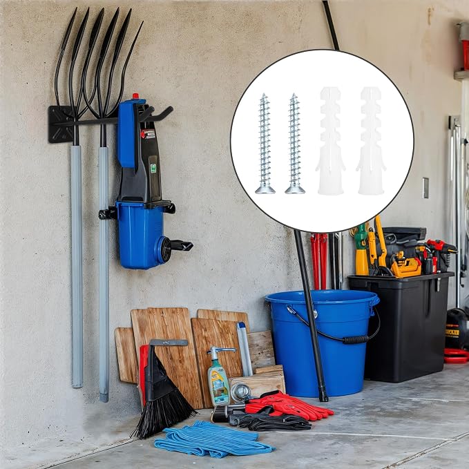 2Pcs Garage Hooks Heavy Duty Tool Organizer, Wall Mount Utility Multi-Use - Image 6