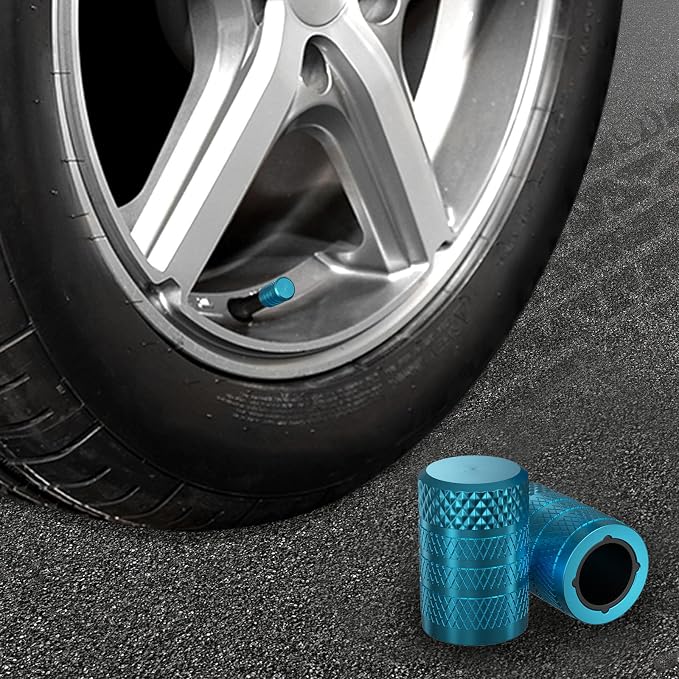 CKAuto Tire Valve Stem Caps, Anodized Aluminum Tire Valve Cap Set, Corrosion - Image 6