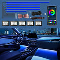 WEBUPAR Acrylic Interior Car Lights - 6 in 1 LED Strip Lights by WEBUPAR