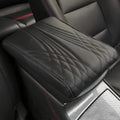 Leather Car Armrest Box Mat by Unknown