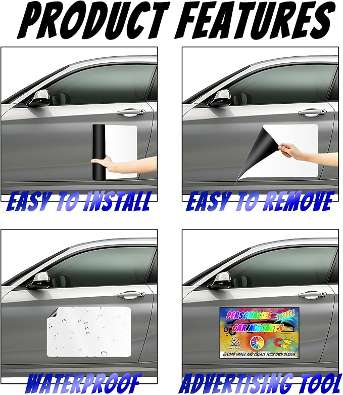 Custom Magnet Car Stickers, Personalised car Magnetic Signs - Image 5