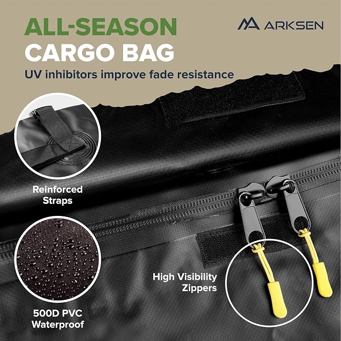 ARKSEN 30 x 50 x 6 Inch Universal Extra Wide 150LB Heavy Duty Roof Rack Cargo - Image 4