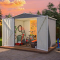 8 x 6 FT Outdoor Storage Metal Shed, Bike Garden Tool Shed by Unknown