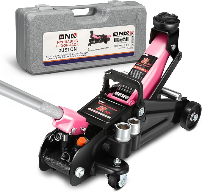 DNA MOTORING Floor Jack with Socket and Lock, Low Profile Hydraulic Trolley Jack by DNAMOTORING-Tools