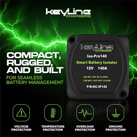 Dual Battery Isolator Kit 12V - 140 Amp Voltage Sensitive Relay - Image 2