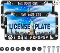 License Plate Frames Black and White License Plate Cover Tell Your Cat I Said by Unknown