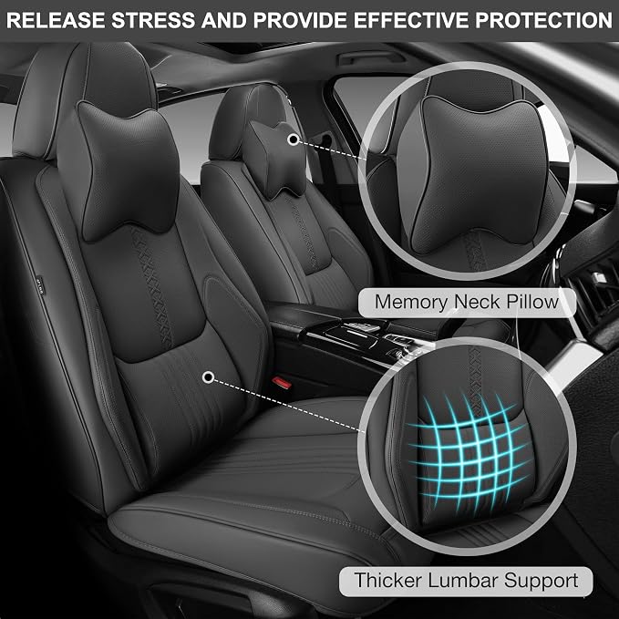 Car Seat Covers Full Set, Front and Rear Seat Covers - Image 3