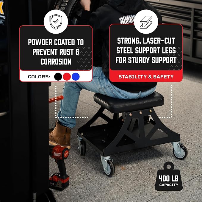 Vyper Low Pro Garage Stool - Image 5