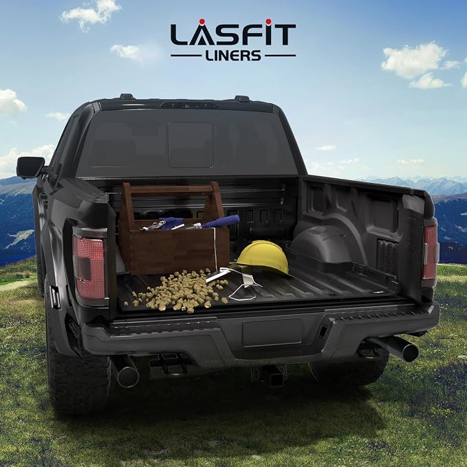 LASFIT Bed Mat for Ford F-150 2015-2025, Custom Fit All Weather Protector - Image 8
