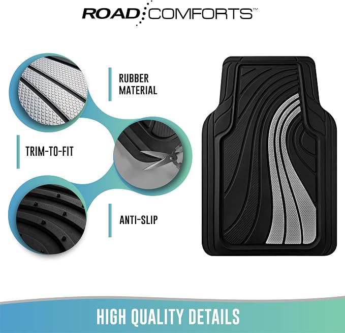 Road Comforts Car Floor Mats Full Set – Front & Rear Car Floor Mats - Image 7