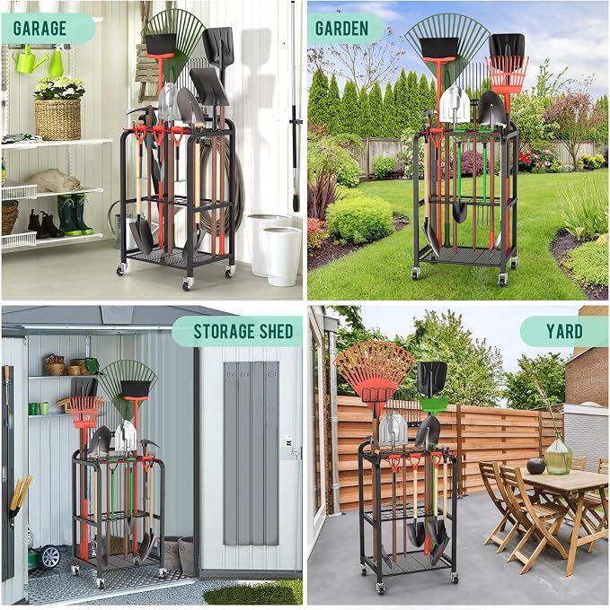 Trieez Garden Tool Organizer for Garage, Yard Tool Organizer - Image 7