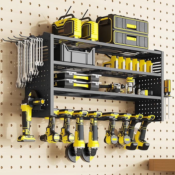 Tomorotec Wall-Mounted Power Tool Storage Rack by Tomorotec