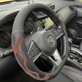 PINCTROT D Shaped Comfy Grip Steering Wheel Cover, Anti-Slip Design, Flat by PINCTROT