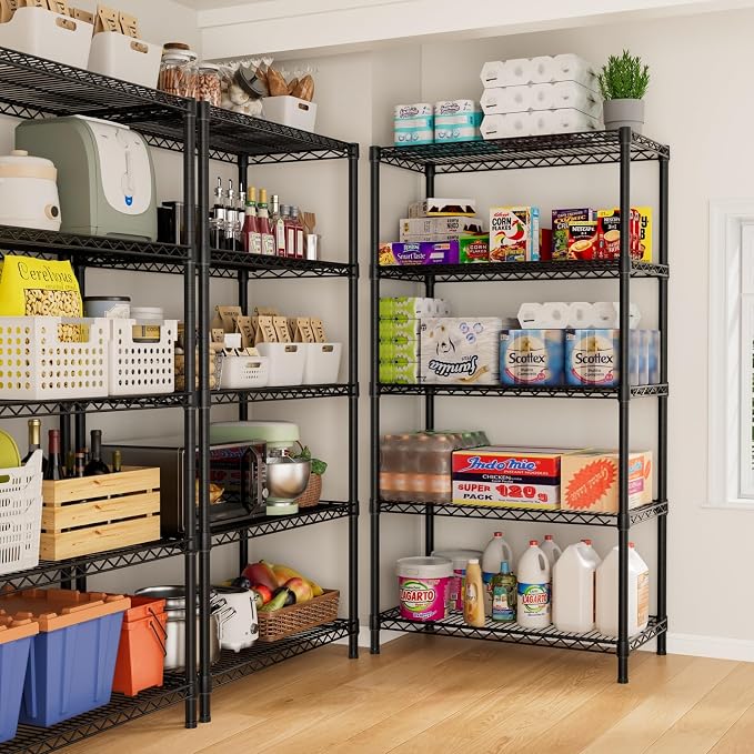 SINGAYE 5 Garage Heavy Duty Shelving Unit Kitchen Pantry Close Home Organizers - Image 6