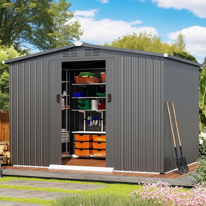 AECOJOY Shed 6' x 8' Outdoor Storage Shed - Image 2