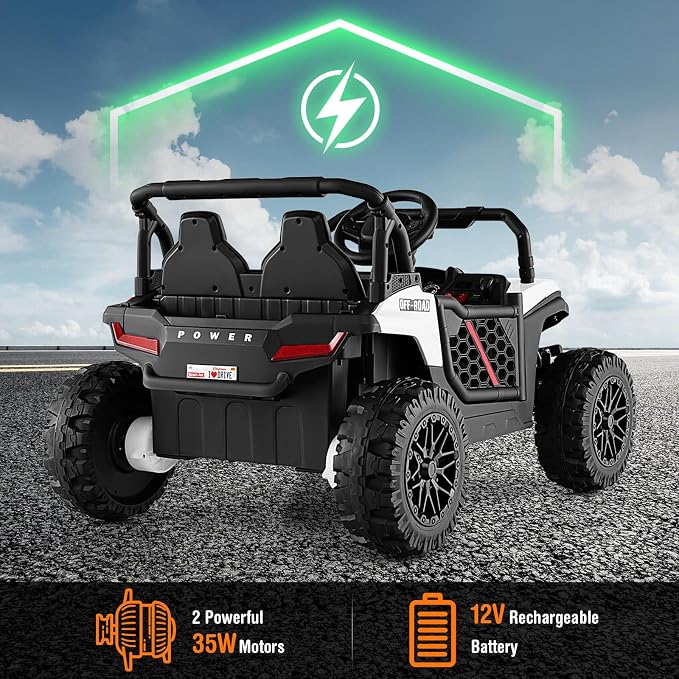 Costzon Kids UTV, 12V Battery Powered Electric Off-Road Car w/Remote Control - Image 5
