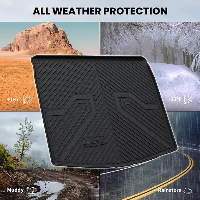 LASFIT Cargo Mat for Toyota Corolla Cross 2022-2025, Custom Fit All-Weather TPE - Image 8