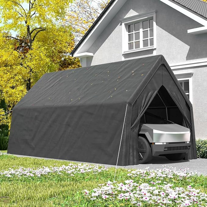 13 x 24 FT Carport, Heavy Duty Car Port Outdoor UV Garage by WELYAS