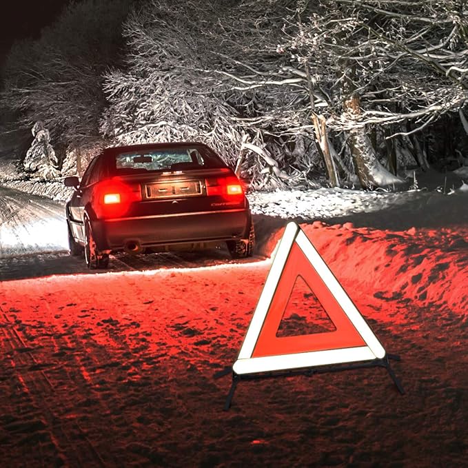 aikko Safety Triangle Kit Road Emergency Warning Reflector Roadside Reflective - Image 2