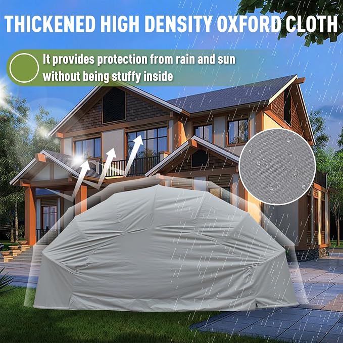 Stainless Steel Carport, Foldable Retractable Garage, Heavy Duty Mobile Carport - Image 4