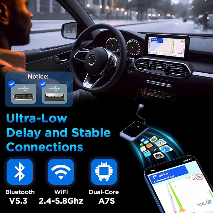 Android Auto Wireless Adapter for Factory Wired Android Auto - Image 5