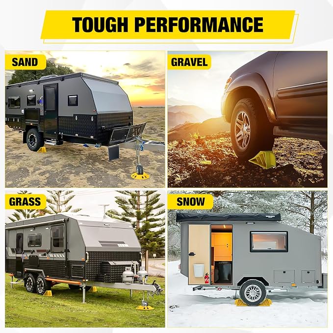 Nilight Trailer Wheel Chocks and Wheel Dock Kit - Image 7