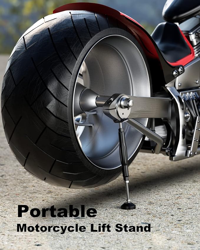 BRCOVAN Motorcycle Stand Wheel Chain Cleaning Maintenance Stand, Portable Lift - Image 2