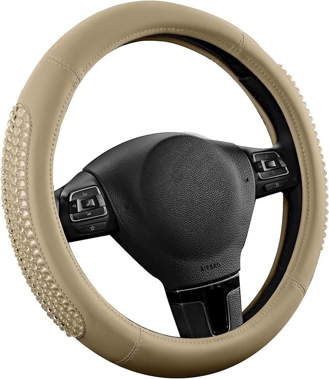PIC AUTO Gel Particles Steering Wheel Cover, Universal Fit 14.5"-15.5" by PICAUTO