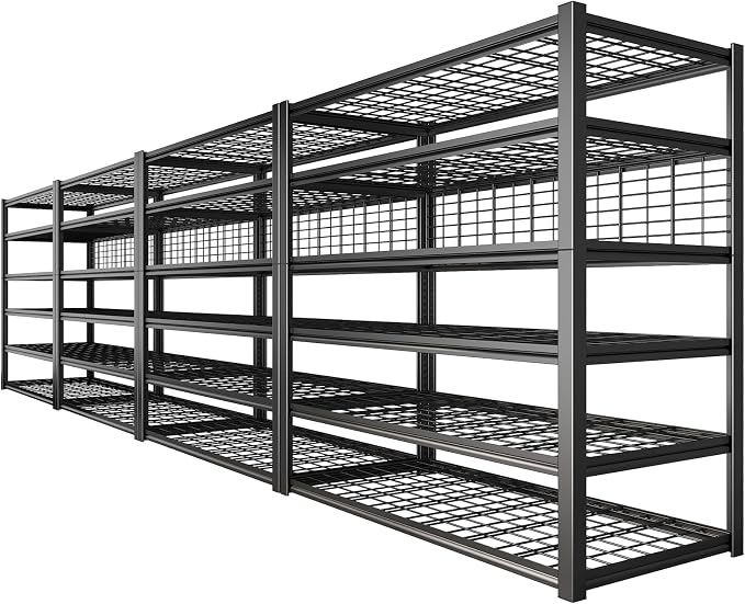 REIBII 84" H Garage Shelving, 6-Tier Storage Shelves Heavy Duty Loads 3500LBS by REIBII