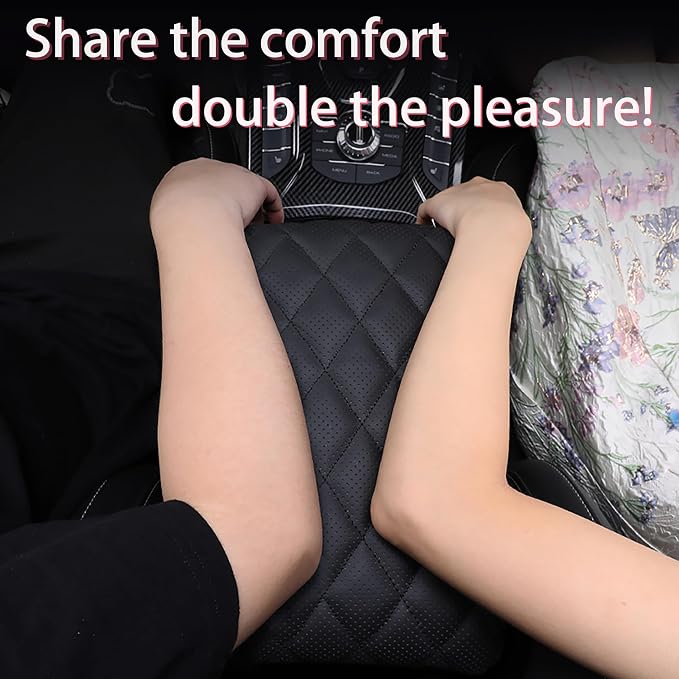 Car Center Console Cover pad Genuine Cowhide Leather, Vehicle Arm Rest Cushion - Image 4