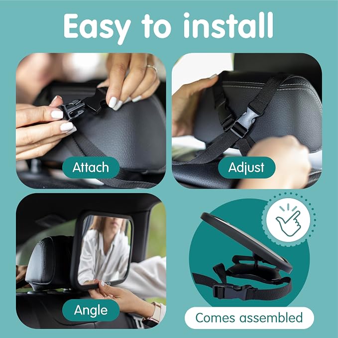 Onco Baby Car Mirror Rear Facing - Image 8