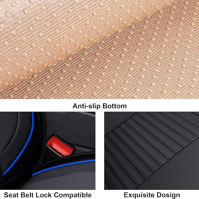 LINGVIDO Car Seat Covers, Breathable and Waterproof Faux Leather Automotive - Image 6