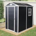 4x6 FT Outdoor Storage Shed, Resin Garden Shed by BNSPLY