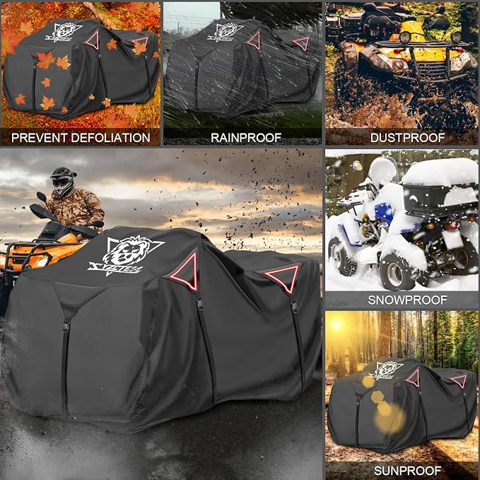 XYZCTEM Premium ATV Cover, Outdoor Protection Against Water, Wind. Quad Cover - Image 5