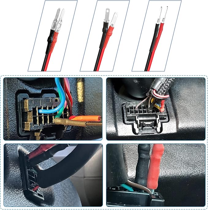 Radar Detector Hardwire Power Cord, Rearview Mirror Plug Cable, - Image 3