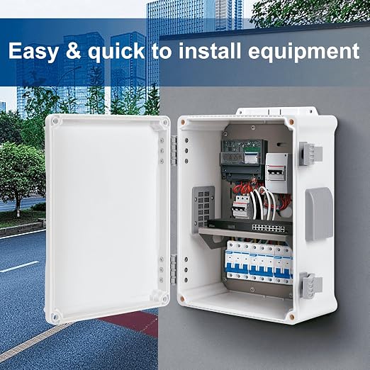 Outdoor Electrical Junction Box, ABS Water Resistant Enclosure - Image 2