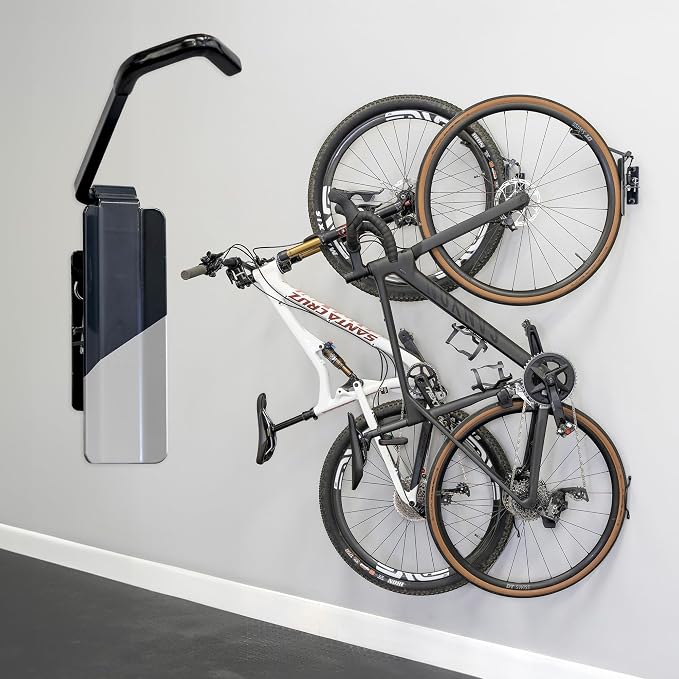 StoreYourBoard Bike Swivel Rack – Wall Mounted Garage Bike Storage, Vertical by StoreYourBoard