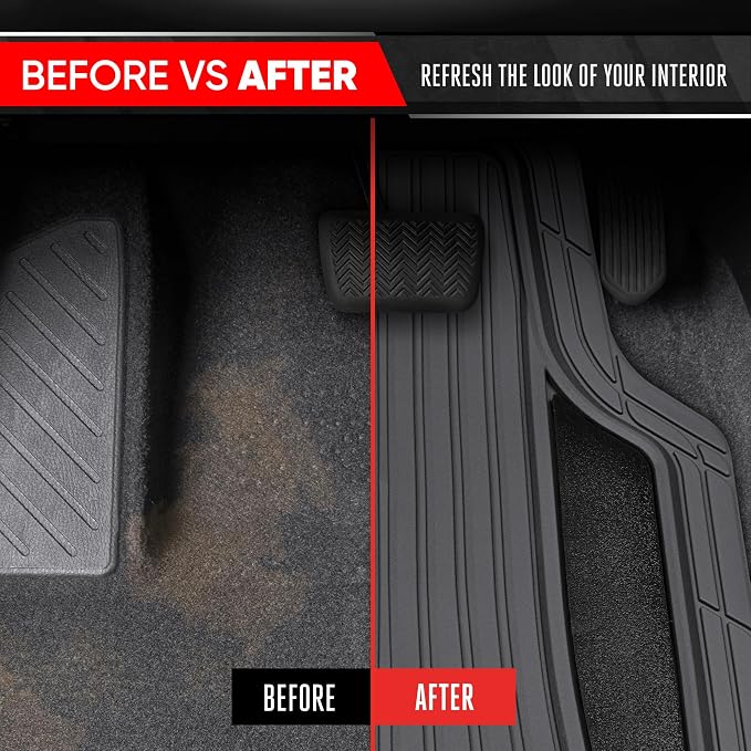 Motor Trend ChromeTech Car Floor Mats Full Set - Image 7