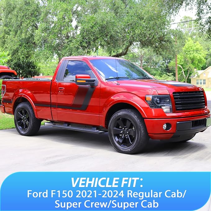 Nilight in-Channel Rain Guards for Ford F150 2021 2022 2023 2024 Regular - Image 4