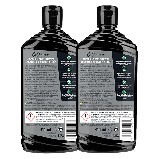Turtle Wax 53894 Hybrid Solutions Ceramic Acrylic Black Polish and Wax - Image 2