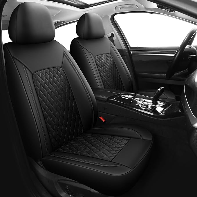 Car Seat Cover, Breathable and Waterproof Leather Seat Covers, Luxury PU - Image 2