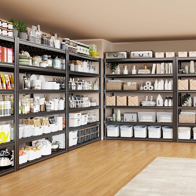 50" W Garage Shelving Heavy Duty, 6 Tier Garage Shelves, Commercial Metal - Image 5