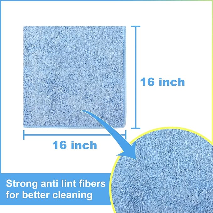 Wash Cloths for Car Interior & Exterior, Microfiber Towels Cleaning Highly - Image 3