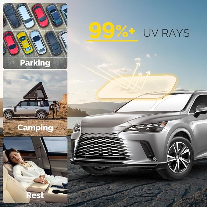 Car Windshield Sun Shade Compatible - Image 2
