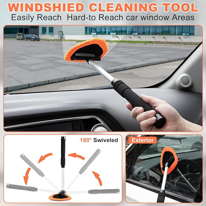 Viewsun Windshield Cleaner Tool, Detailing Kit Cleaner, Detailing Brush - Image 3