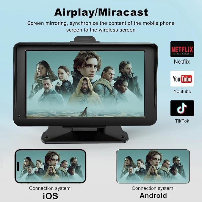 Apple Carplay Screen for Car, - Image 8