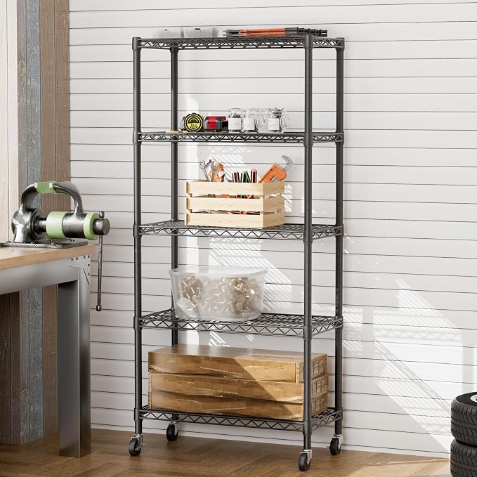SINGAYE Garage Heavy Duty Shelving Unit Kitchen Pantry Close Home Organizers - Image 8