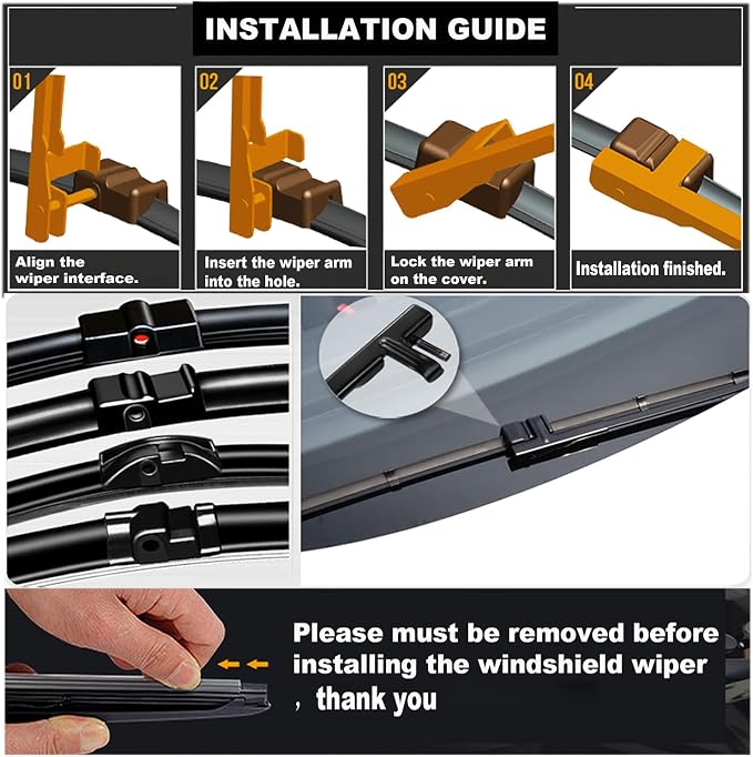 2 Wipers Factory Replacement For 2004 2005 2006 2007 VW Touareg, 2003-2006 - Image 5
