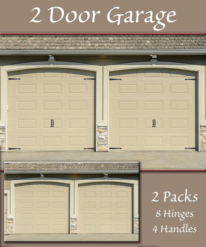 Household Essentials Hinge IT Premium Carriage House Handle & Hinge, 4 Hingle 2 - Image 3